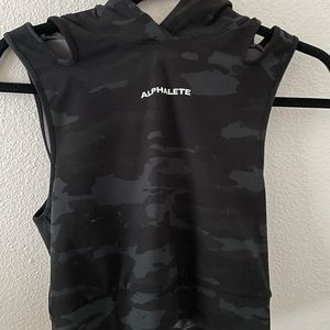 Alphalete surface crop top hoodie